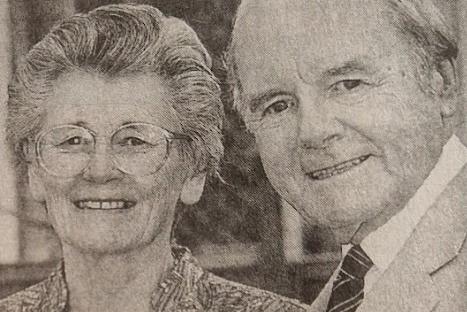 The Rev Alan Stephens, who came out of retirement to serve at East Worthing Baptist Church, with his wife Joy