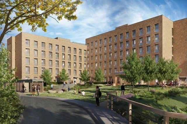 Planned new student housing for the Bognor Regis campus