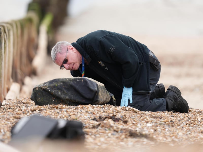 Sussex Police said officers were called to Goring-by-Sea this morning (Monday, October 23) ‘following reports of suspected drugs washing up on the beach’.