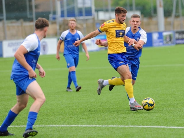 Lancing FC take on Shoreham FC in a pre-season friendly at Culver Road