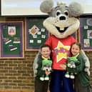  01 - Youngsters at the school took Loopy to heart on his visit to spread the word about recycling