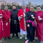 End of season fun (or do they always dress like this?) for Eastbourne’s coaching team, from left, Tom Buttle, Richard Barron, Tommy Strange, Adrian Norwood, Matt Pysden and Adam Cottingham | Contributed picture