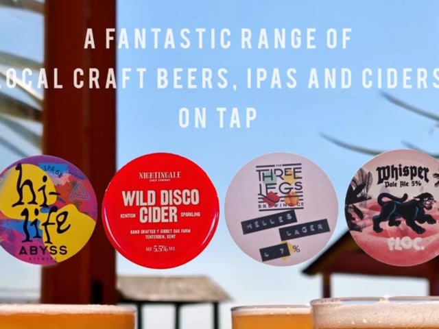Goat Ledge offers a good range of local craft beers and lager