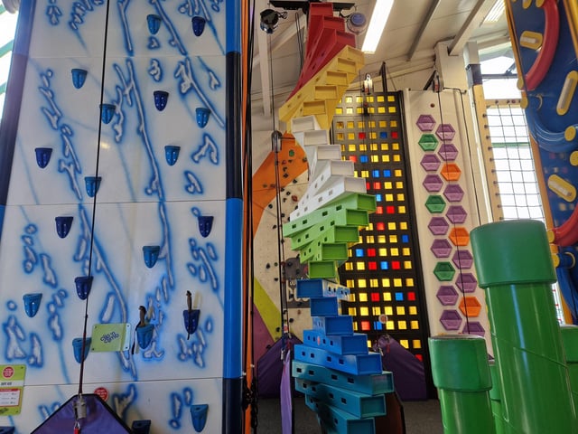 Brand new Clip ‘n Climb walls at Rustington’s popular Out of Bounds activity centre have been officially opened