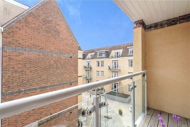 Shippam Street, Chichester, West Sussex PO19: The property's balcony and views of the private street