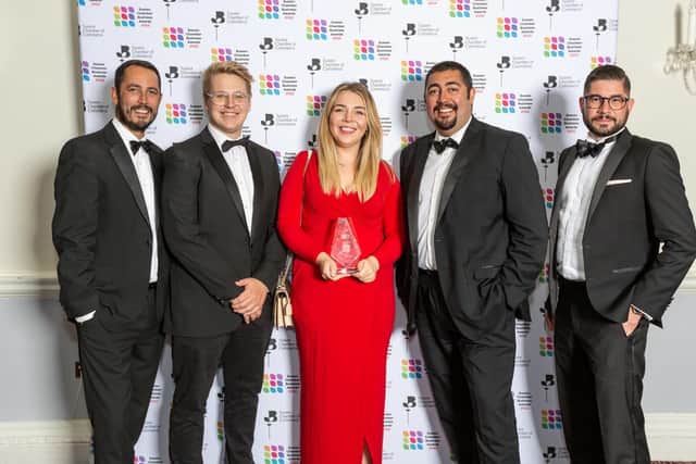 Award-winning Sussex-based marketing agency, Creative Pod, were pleased to win the ‘Rapid Riser’ award at the inaugural Sussex Chamber of Commerce Business Awards 2022 this September.