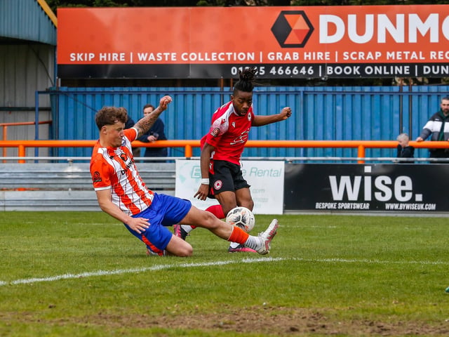 Action from Eastbourne Borough's defeat at Braintree in the National Lague South