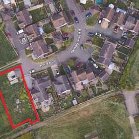 The rough location of the two proposed semi-detached houses near Harbour View Road in Newhaven. Photo: Google Maps