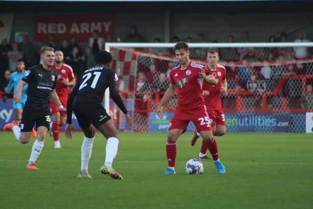 A brilliant performance from the left back who has looked exceptional up and down the pitch. He was involved in the build up to the goal with a cheeky flick on to Dom Telford who got the assist and has been a key part of Crawley’s back line.