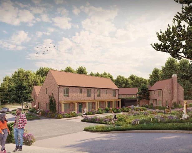 Architecture CGI depiction of what Bellway’s Perceval Grange development in Midhurst will look like