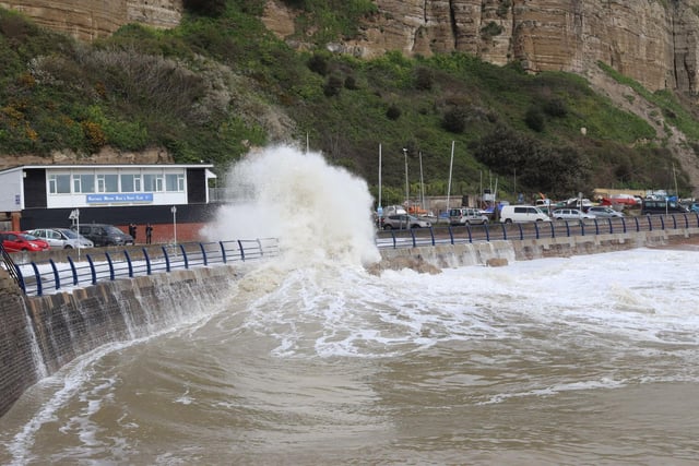 Rough sea at Hastings
