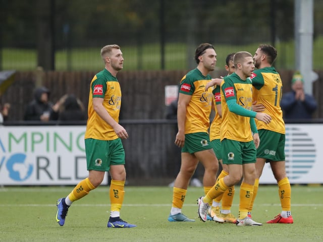 Match action from Horsham's 3-2 win over Potters Bar Town on Saturday