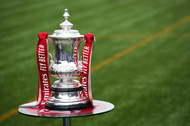 The FA Cup Trophy. (Photo by Alex Livesey/Getty Images)