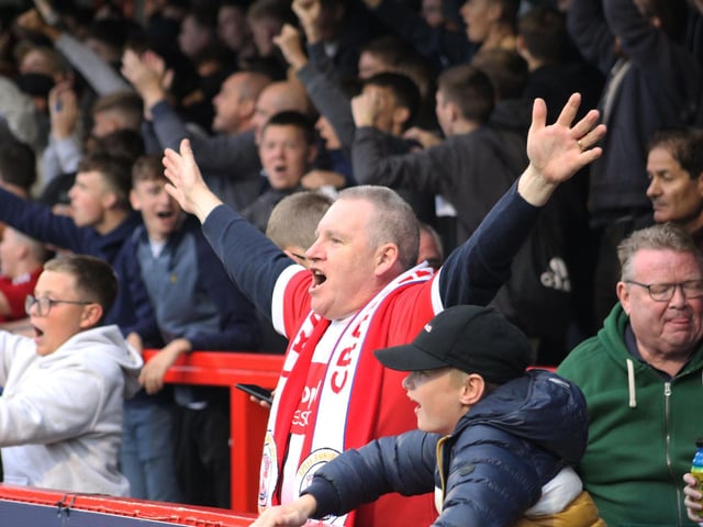 Crawley Town v Mansfield Town in October