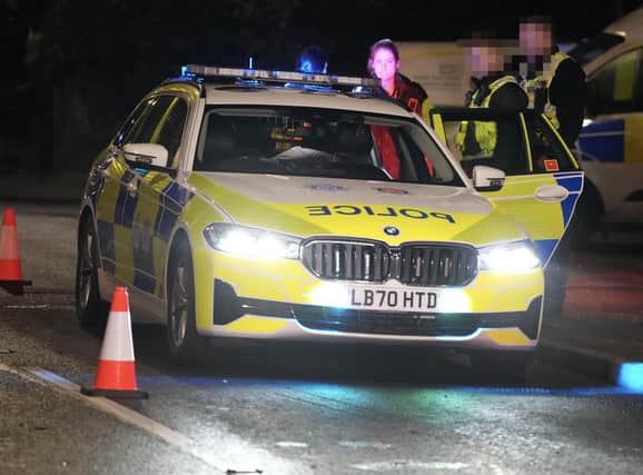 A driver was arrested after a 45-mile police chase through Surrey and Sussex.