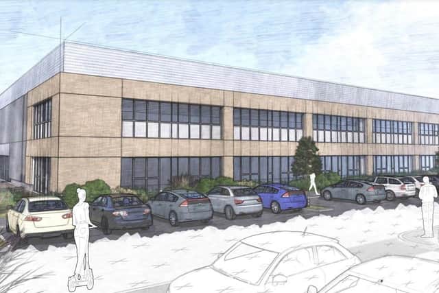 An artist's impression of Knights Farm West Employment Park. Picture from Wealden District Council