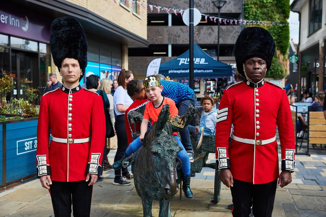 'Royal palace guards' went walkabout in Horsham town centre. Photo: Toby Phillips Photography