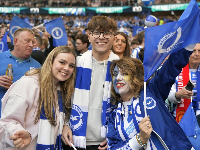Brighton & Hove Albion V Man Utd Semi Final at Wembley(Photo by Jon Rigby)