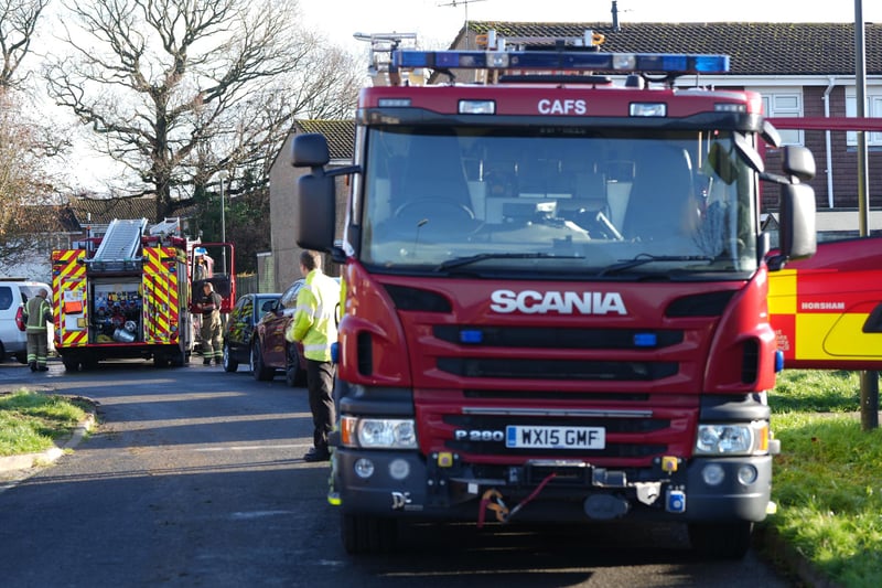West Sussex Fire & Rescue Service said they were called to a fire at a property in Mitford Walk, Crawley, on Tuesday morning, December 20