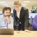 Hold the Front Page - Nish Kumar and Josh Widdicombe continue their quest to become local newspaper journalists in West Sussex working on the county's oldest newspaper the West Sussex Gazette. Photo: Stuart Wood