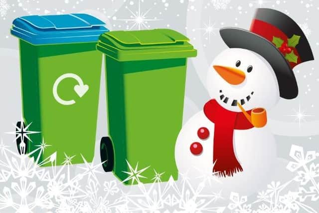 There will be changes to rubbish bin collections over the Christmas and New Year period in Horsham