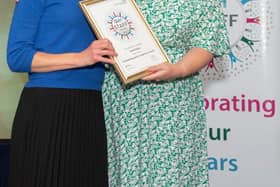 Dr Sarah Bailey, Consultant Anesthetist at QVH, won the Outstanding Patient Experience Award in 2022 (presented by Liz Blackburn, Deputy Chief Nurse). But who is your QVH hero this year?