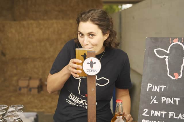 Swapping apples for cider at a Cowfold farm is proving a huge success. Photo by Chloe Hardwick