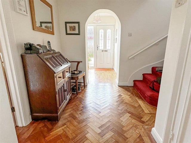 This five-bedroom detached house in a private road has come on the market with Glyn Jones priced at £650,000.