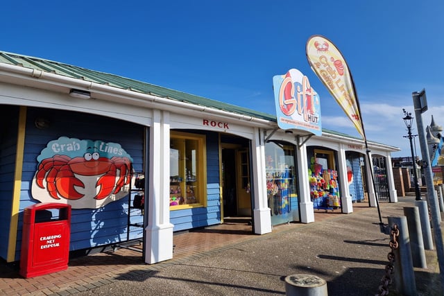 The Gift Hut is the gift shop for Harbour Park, where you can not only get the wristbands for the rides but you can kit yourself for a day on the beach as well