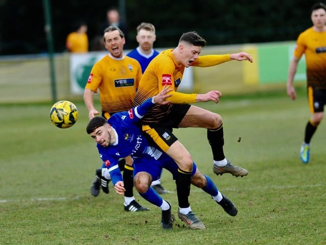 Action from Littlehampton Town's 1-1 draw with East Grinstead Town in the Isthmian south east division at The Sportsfield