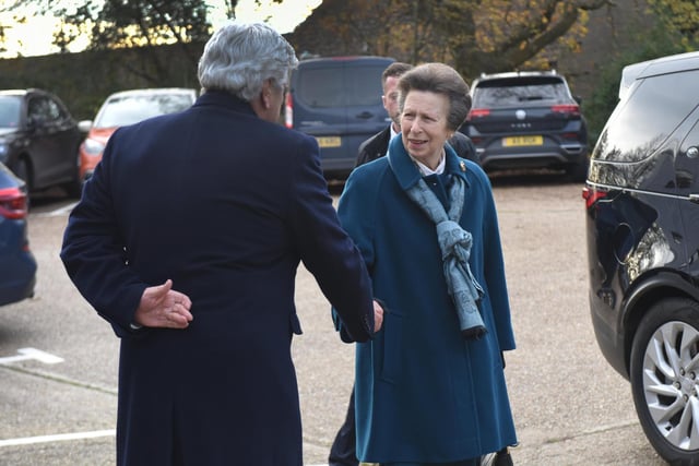 The Princess Royal visits Focus SB in St Leonards on November 22 2023.