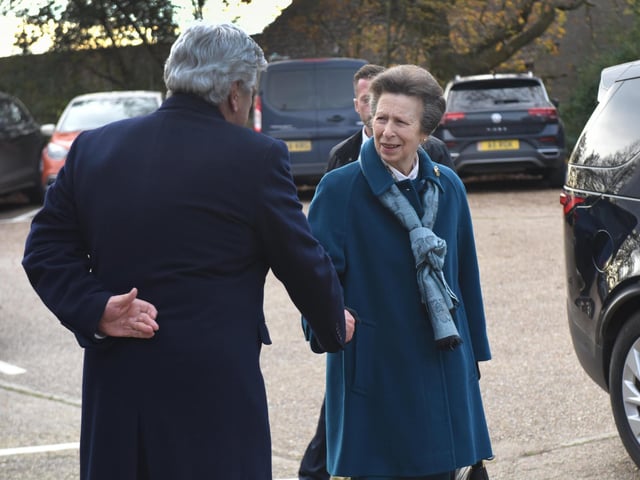 The Princess Royal visits Focus SB in St Leonards on November 22 2023.