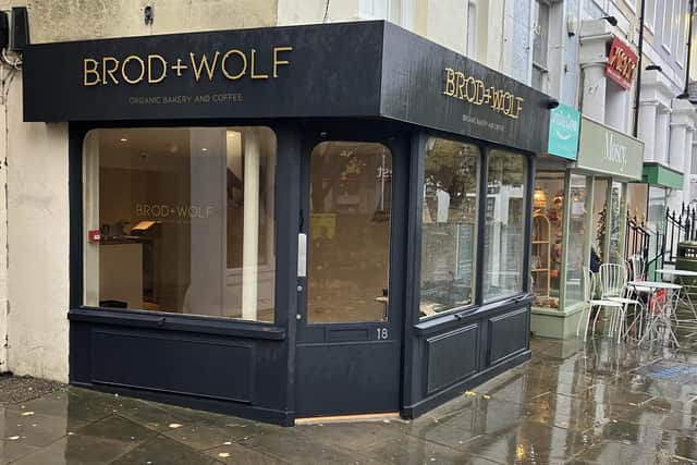 Getting set to open in Horsham's Carfax Brod + Wolf