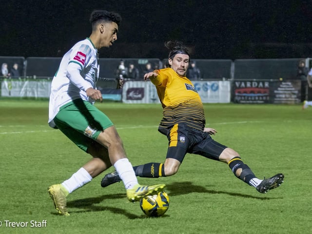 Action from Littlehampton Town's win over Bognor Regis Town in the Sussex Senior Cup