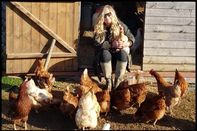 Denise Taylor bought the four-acre land plot of land in Chiddingly two years, turning the ‘overgrown and neglected dumping ground’ into a small, sustainable holding for livestock.