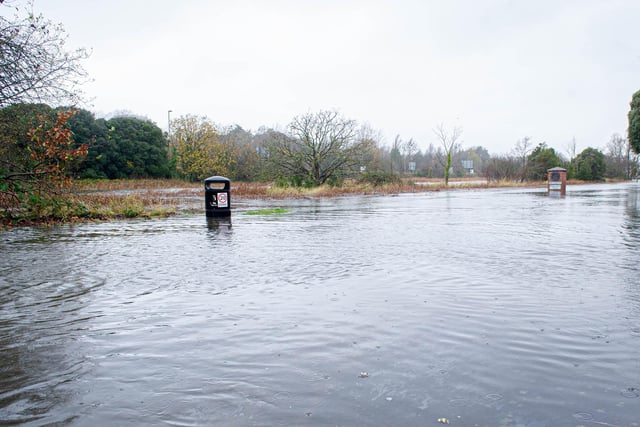 Flooding around Wallington, Fareham on Tuesday 7th December 2021. Picture: Habibur Rahman