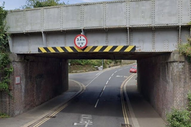 An anonymous resident said: "Pothole is located in dark under railway bridge in a position where cycles or motorcycles would hit it; it cannot be avoided without swerving into oncoming traffic as road is narrow. It appears to be surrounding a drain or similar."