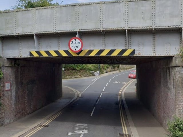 An anonymous resident said: "Pothole is located in dark under railway bridge in a position where cycles or motorcycles would hit it; it cannot be avoided without swerving into oncoming traffic as road is narrow. It appears to be surrounding a drain or similar."