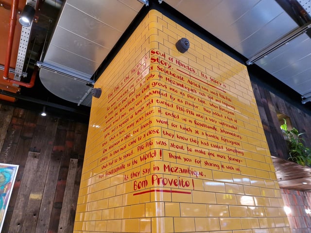 We reviewed some of the new menu items at Nando's