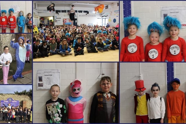 Some of the wonderful costumes for World Book Day at Chesswood Junior School