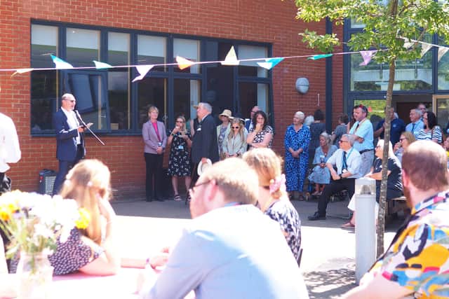 Midhurst Rother College hosted a tea party to celebrate the 350-year anniversary of the Gilbert Hannam Education Foundation.