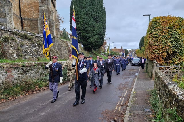 The Storrington Remembrance Parade on Sunday, November 12