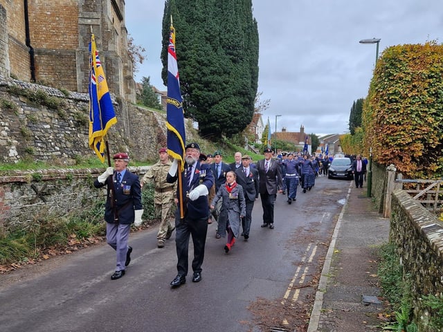 The Storrington Remembrance Parade on Sunday, November 12