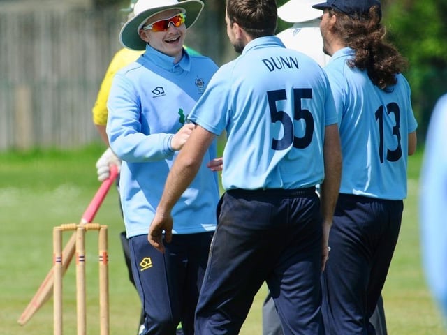 Action from the Sussex Cricket League Division 2 clash between Worthing v Burgess Hill. Picture by Stephen Goodger