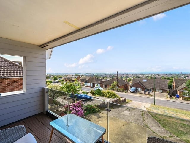 The home has panoramic views of Lancing and the sea