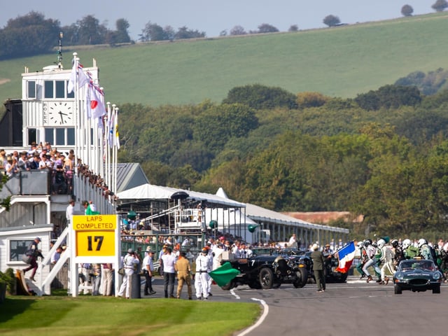 Glamour and high-octane racing at this year's Goodwood Revival.