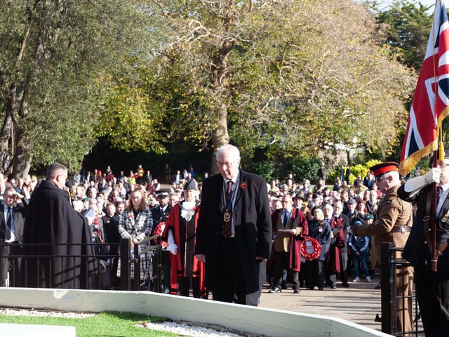 Hastings Remembrance service in Alexandra Park. Photo by Frank Copper