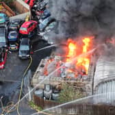 Fire at Lancing Business Park. Photo: Eddie Mitchell