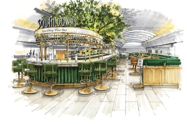 What the new South Downs bar will look like at Gatwick