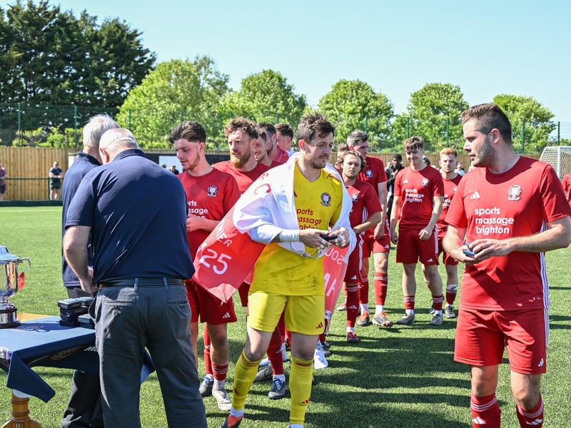 Hassocks FC win the 2024-25 Peter Bentley Cup
